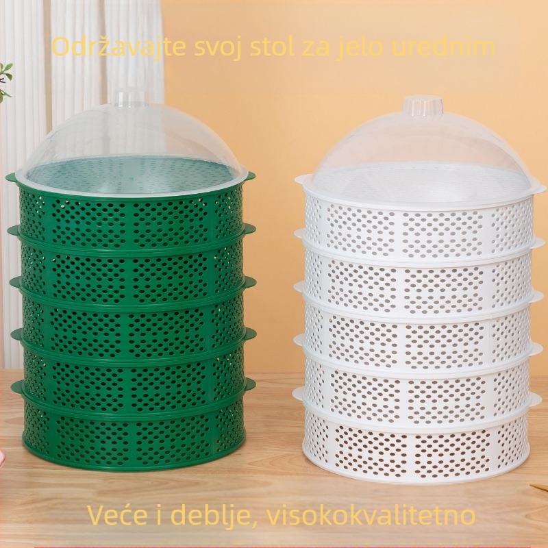 Višeslojni plastični poklopac za ostatke hrane – zaštita od prašine, zaštita od komaraca i muha, za kućnu blagovaonu