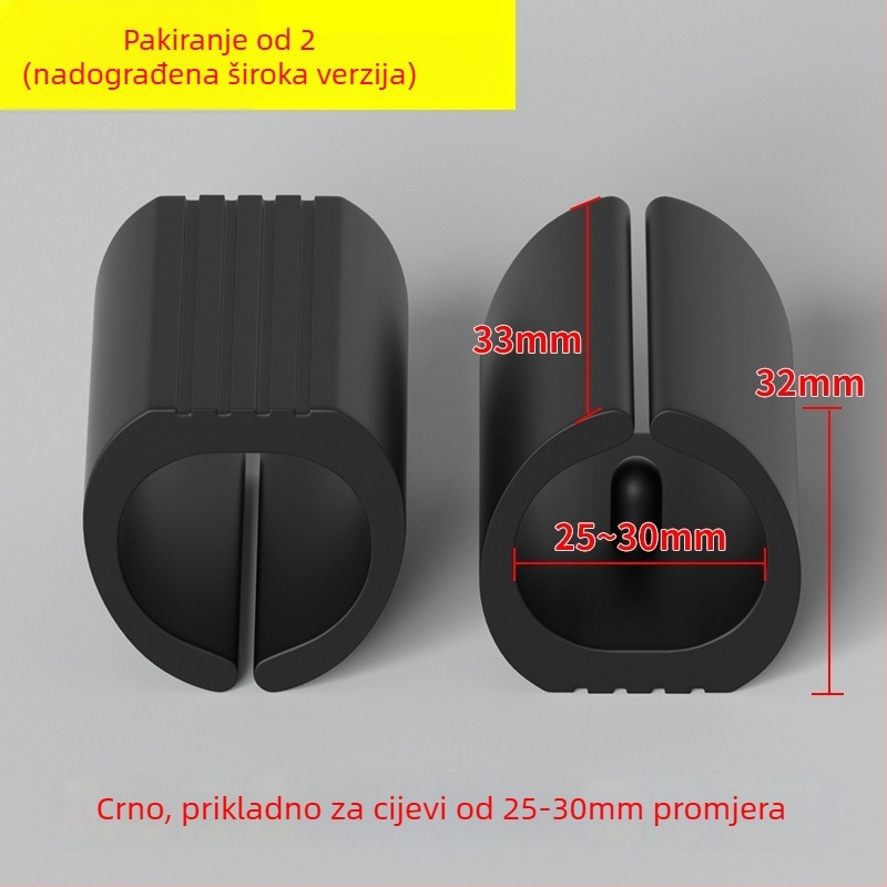 Plastični jastučići za noge stolca, luka oblika, U-spoj, tiho, otporni na habanje, za uredske stolice s okruglim cijevnim nogama
