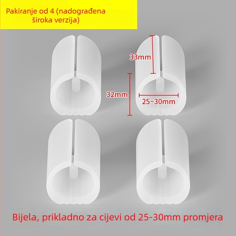 Plastični jastučići za noge stolca, luka oblika, U-spoj, tiho, otporni na habanje, za uredske stolice s okruglim cijevnim nogama