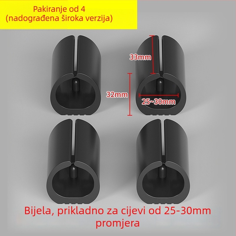 Plastični jastučići za noge stolca, luka oblika, U-spoj, tiho, otporni na habanje, za uredske stolice s okruglim cijevnim nogama