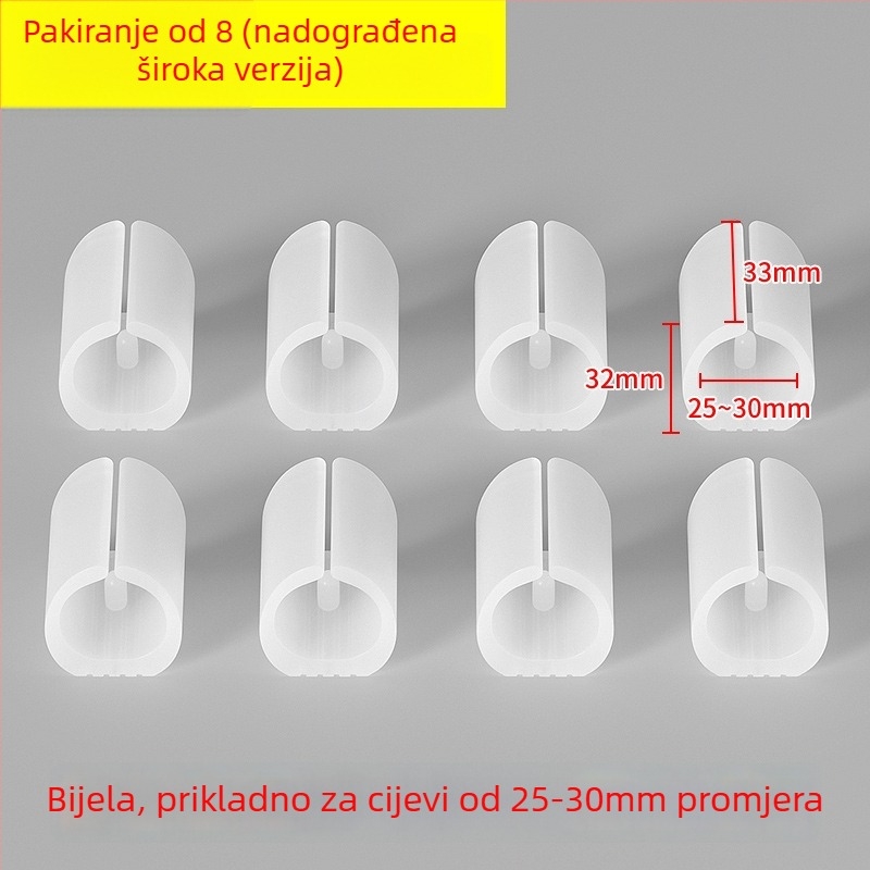 Plastični jastučići za noge stolca, luka oblika, U-spoj, tiho, otporni na habanje, za uredske stolice s okruglim cijevnim nogama