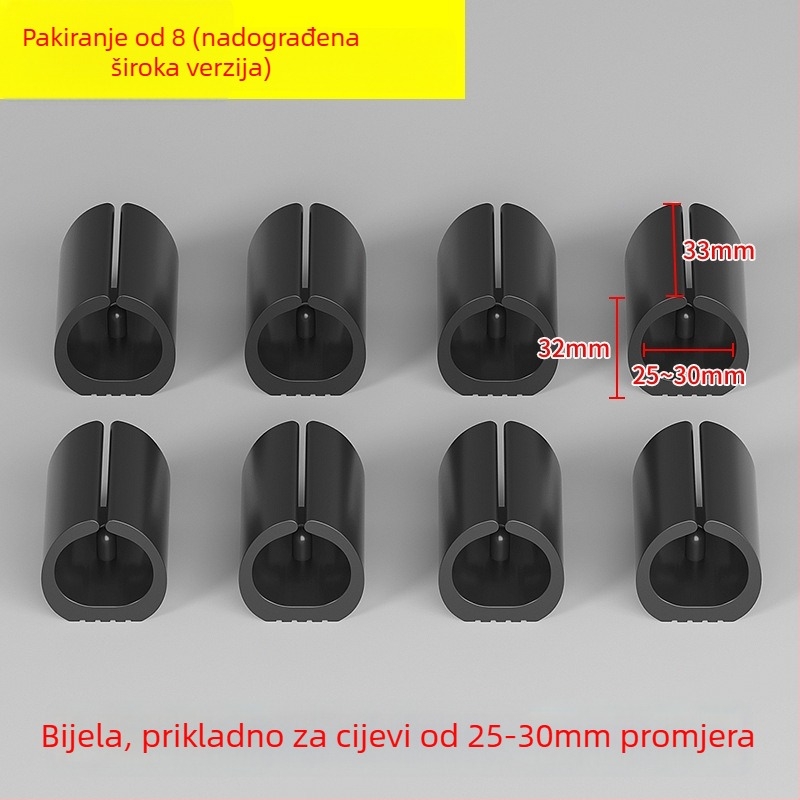 Plastični jastučići za noge stolca, luka oblika, U-spoj, tiho, otporni na habanje, za uredske stolice s okruglim cijevnim nogama