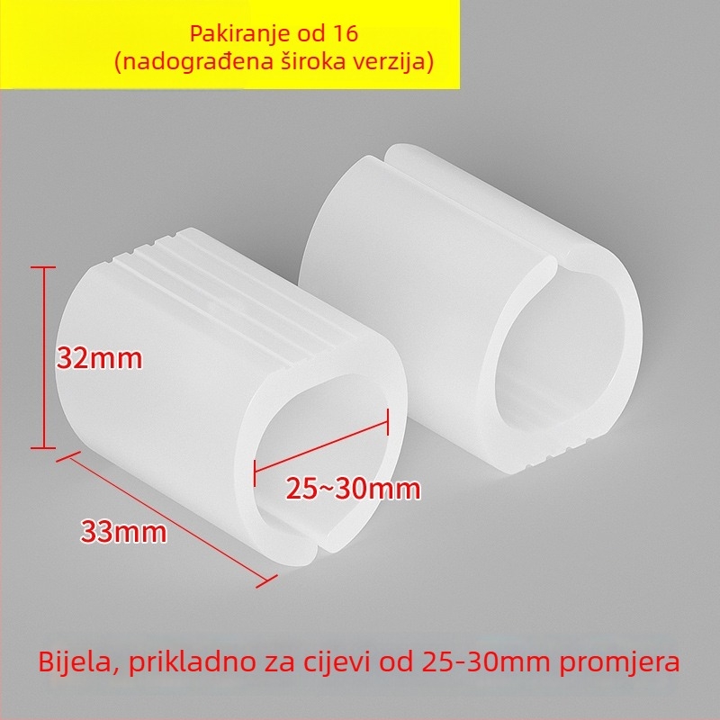 Plastični jastučići za noge stolca, luka oblika, U-spoj, tiho, otporni na habanje, za uredske stolice s okruglim cijevnim nogama