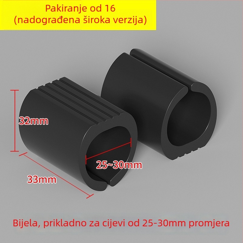 Plastični jastučići za noge stolca, luka oblika, U-spoj, tiho, otporni na habanje, za uredske stolice s okruglim cijevnim nogama