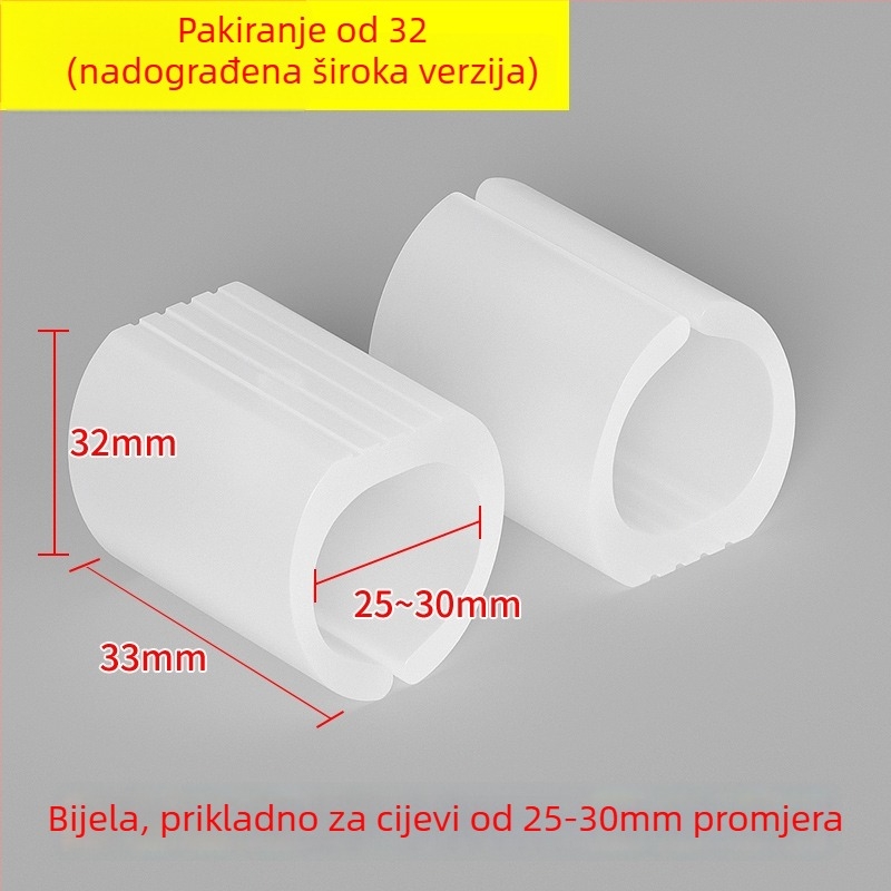 Plastični jastučići za noge stolca, luka oblika, U-spoj, tiho, otporni na habanje, za uredske stolice s okruglim cijevnim nogama