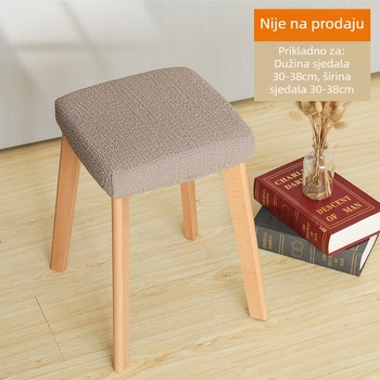 Navlaka za kvadratnu stolicu – elastična, otporna na prašinu, dekorativna