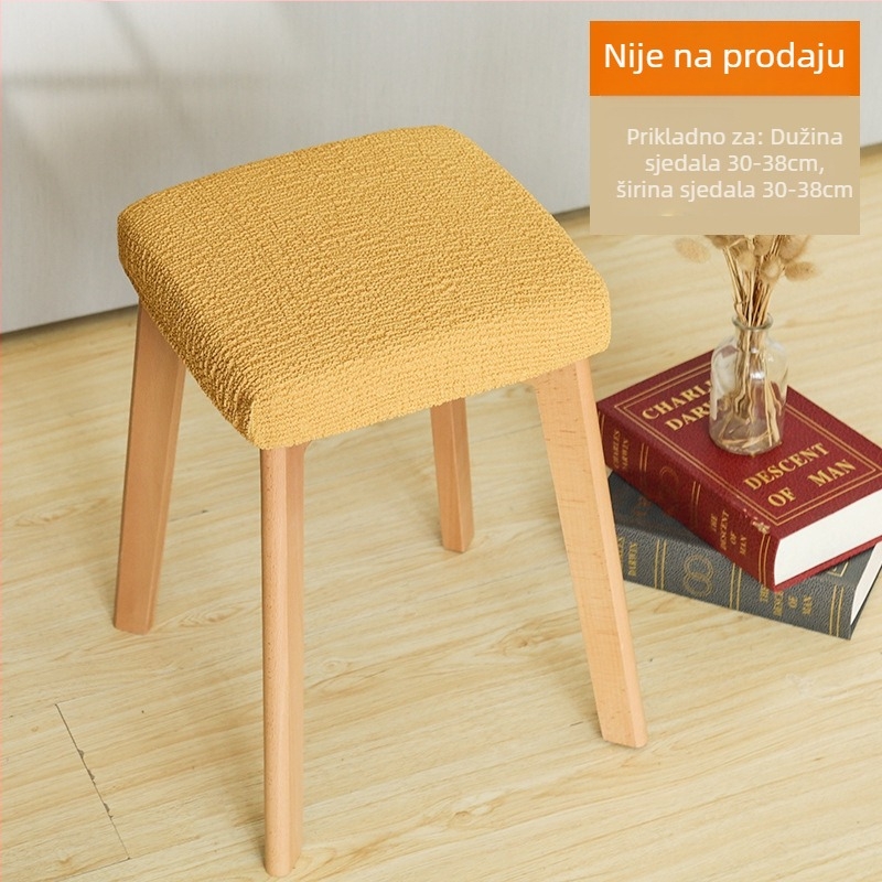 Navlaka za kvadratnu stolicu – elastična, otporna na prašinu, dekorativna