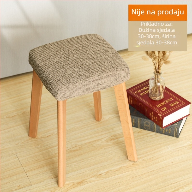 Navlaka za kvadratnu stolicu – elastična, otporna na prašinu, dekorativna