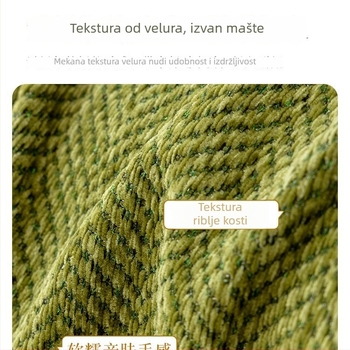 Univerzalna navlaka za kauč s punim pokrivanjem, skandinavski minimalistički stil, za sve sezone, protuklizna podloga za sjedenje