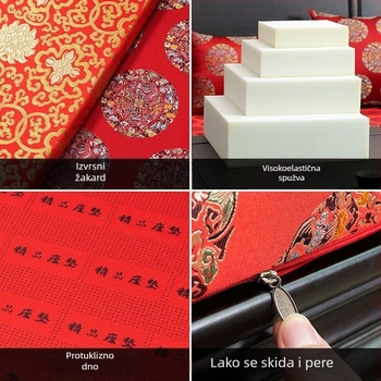 Jastuk od mahagonija za kauč, uredsku stolicu i fotelja, stil drva, kineski stil, brokat navlaka