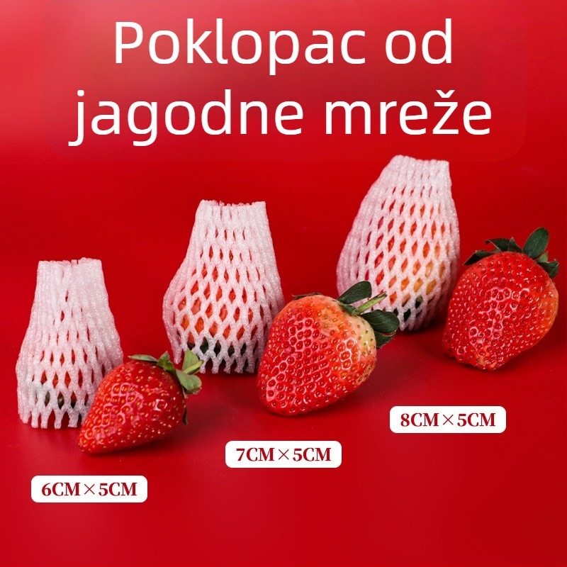 Mreža za voće od EPE biserne pjene, prozračna zaštitna navlaka za svježe voće i povrće