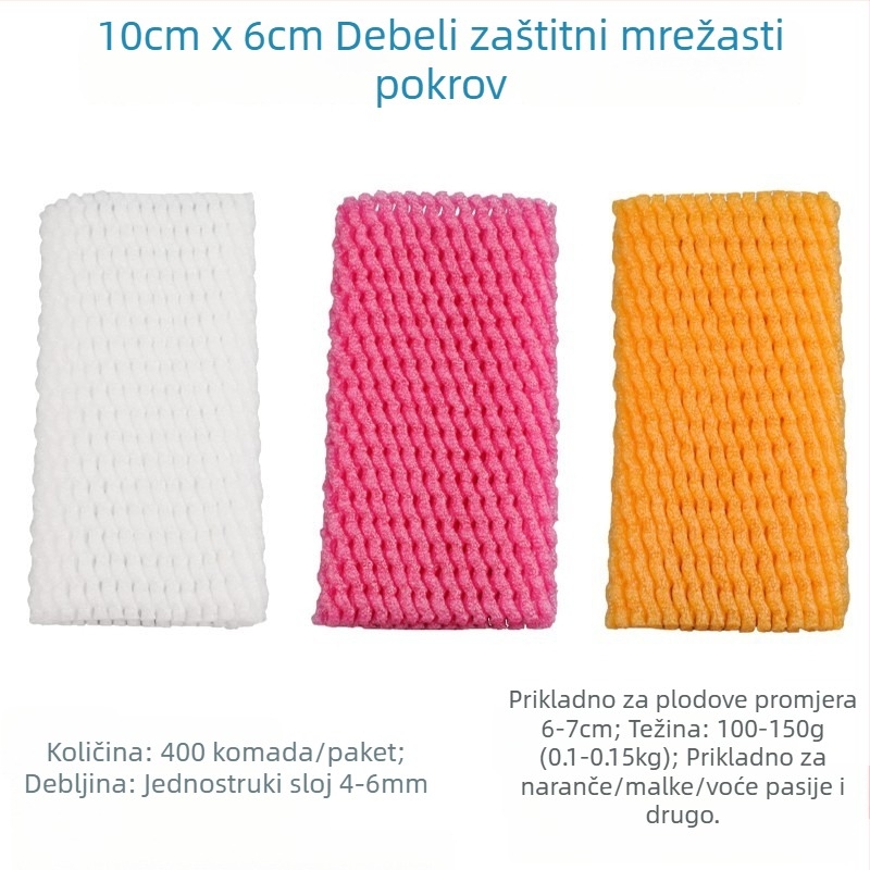 Mreža za voće od EPE biserne pjene, prozračna zaštitna navlaka za svježe voće i povrće