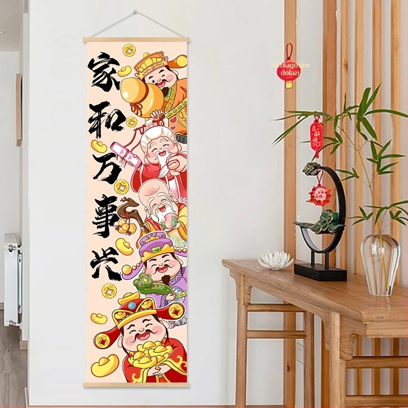 Set za križni šav s motivom kineskih znakova za blagostanje, 9CT pamučna tkanina, moderan stil, pogodan za ulazni hodnik i dnevni boravak