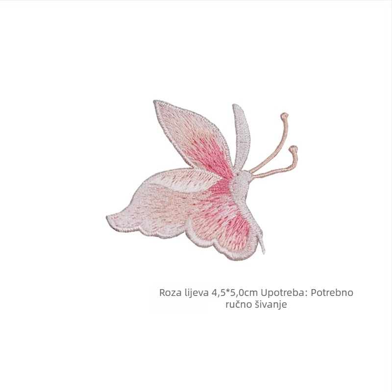 Ručno prišivana aplikacija leptira za odjeću, materijal rayon, Han Noble