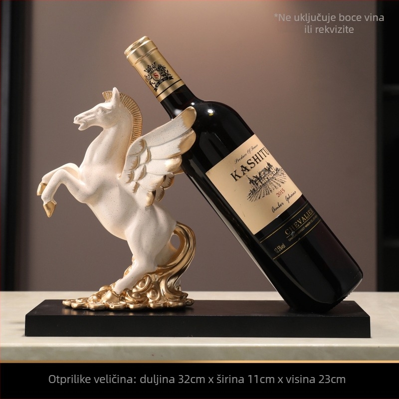 Horse to Success ukras za stalku za vino, smolnata skulptura, Novi kineski stil za vinsku vitrinu i dnevni boravak