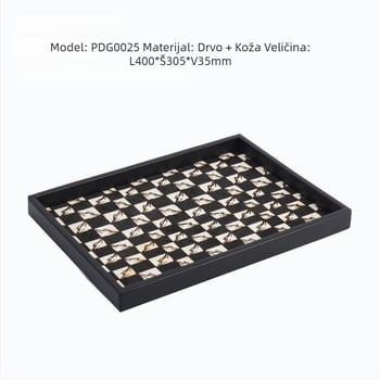 Pladanj za nakit – drveni, intarzijska površina, ručna izrada, prilagodljivo