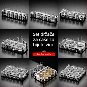 Set čaša za vino od stakla s tiskanim logom, kapacitet 1–100 ml, težina 1.0 kg