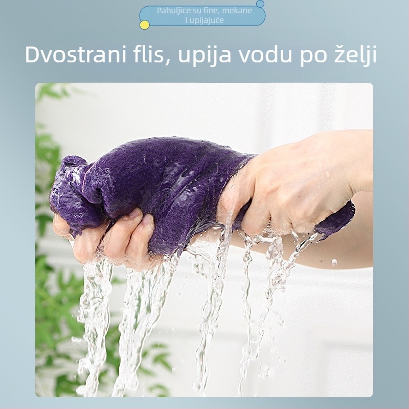 Dvostruki sloj turbana za kosu s brzim sušenjem, za žene