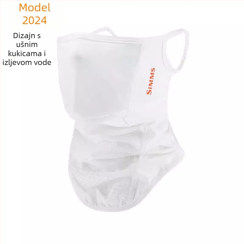 Etnički stil turban s Ice Silk tkaninom za sunčevu zaštitu, maska za lice za outdoor biciklizam, prozračna i brzo sušeća