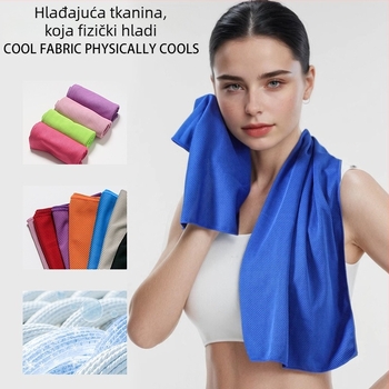 Poliesterni sportski ručnik s hlađenjem za vanjske treninge, brzo upijanje znoja, brzo suši, 40 g, mogućnost prilagođavanja logotipa