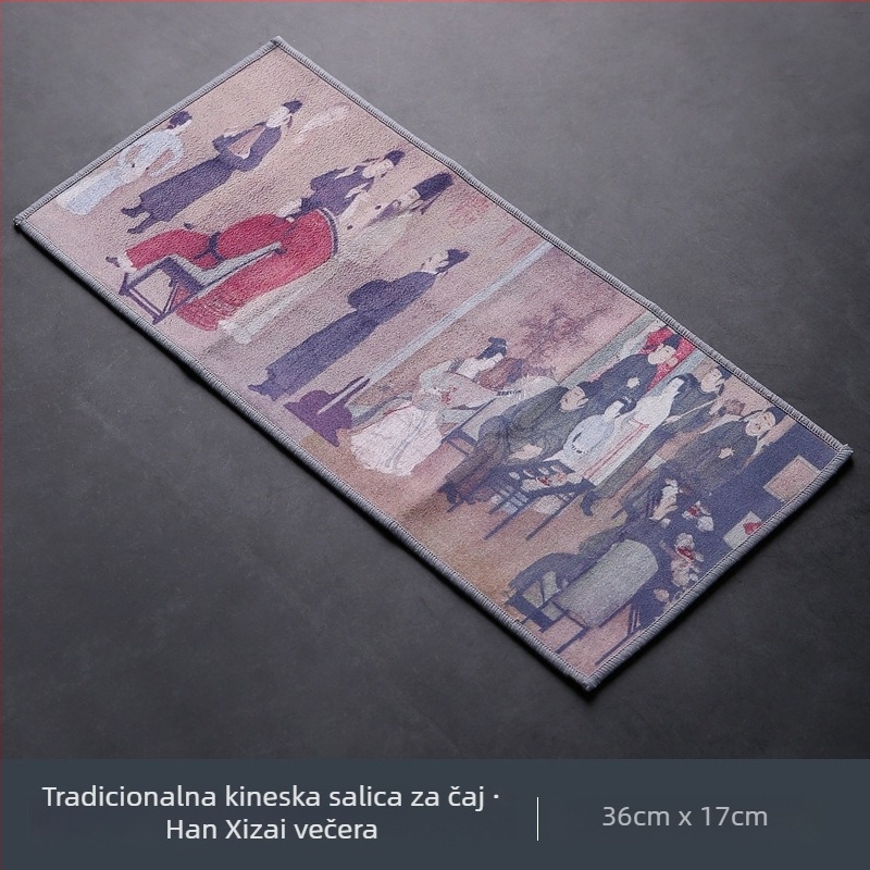 Čajna krpa - japanskog stila, tkanina, porijeklo Dehua, pakiranje u pladanj