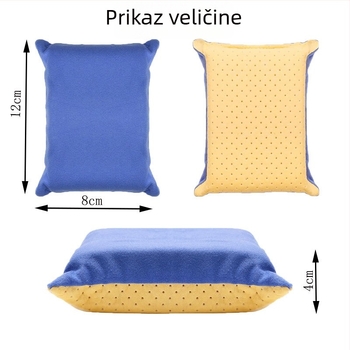 Blok spužve za pranje automobila, s ultra finim vlaknima, dvostrani velur, netkani materijal, za čišćenje stakla i defogiranje