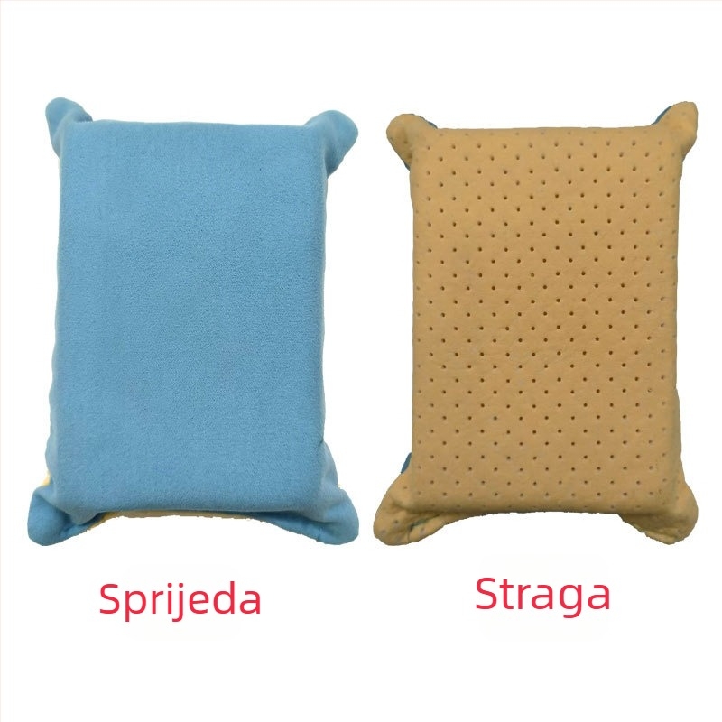 Blok spužve za pranje automobila, s ultra finim vlaknima, dvostrani velur, netkani materijal, za čišćenje stakla i defogiranje