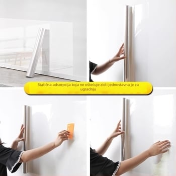 Prozirna PVC zaštitna folija za stenu za latex boju, antistatična, vodootporna, antibakterijska, otporna na vlagu