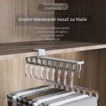 Stalak za hlače u ormaru s izvučnim mehanizmom, PP materijal, paket od 50 kom., neovisni proizvođač, tiskani logotip