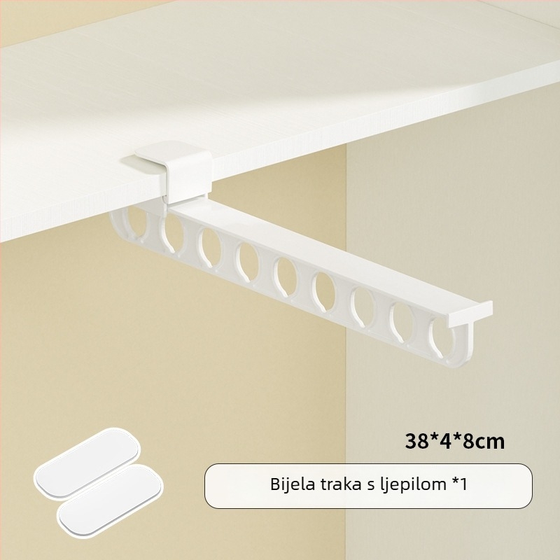 Stalak za hlače u ormaru s izvučnim mehanizmom, PP materijal, paket od 50 kom., neovisni proizvođač, tiskani logotip