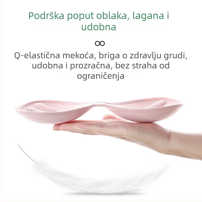 Debela jednodijelna ženska sportska grudnjak jastučić za zamjenu, prozračna pamučna podstava, 2018