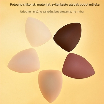 Trokutasti silikonski nadomestki za grudi, samoljepljivi, nevidljivi, otporni na znoj, ljeto