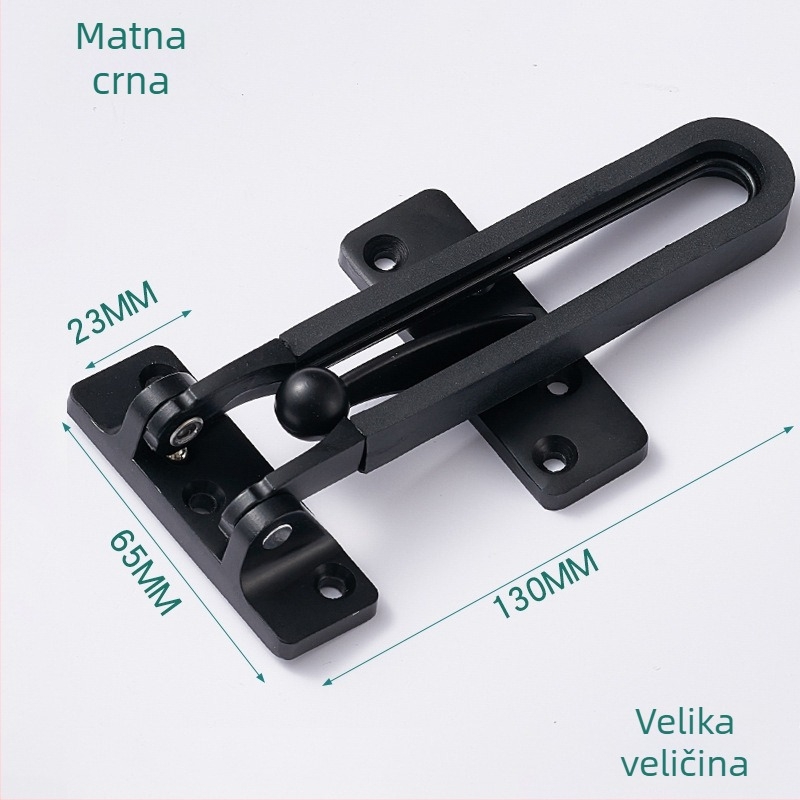 Brava za vrata s lancem protiv krađe (model FDK, tip zasun, legura cinka, polirani/elektroplatinirani završni premaz, moderan i jednostavan stil)