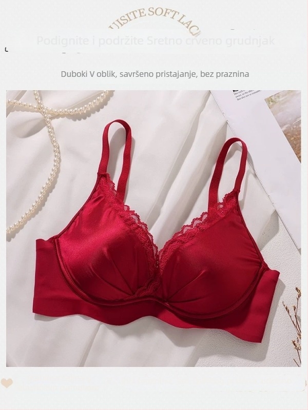 Set donjeg rublja za oblikovanje grudi, 3/4 košarica, tanak oblikovani kalup, najlon, čipka, fiksne naramenice