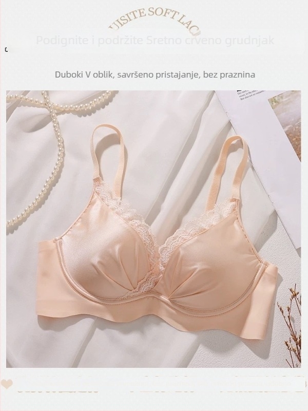 Set donjeg rublja za oblikovanje grudi, 3/4 košarica, tanak oblikovani kalup, najlon, čipka, fiksne naramenice
