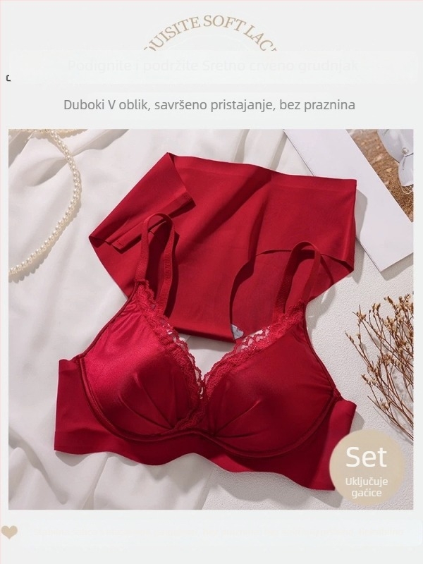 Set donjeg rublja za oblikovanje grudi, 3/4 košarica, tanak oblikovani kalup, najlon, čipka, fiksne naramenice