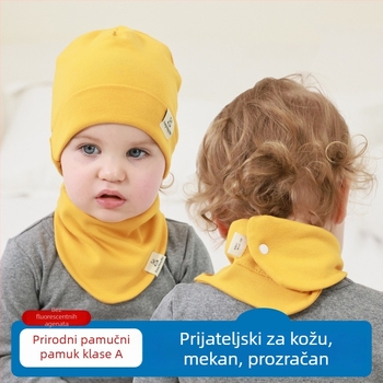 Pamukasti dječji trokutasti šal, unisex, višenamjenski termalni dodatak za unutarnju i vanjsku upotrebu, s drool bib