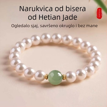 Perlna narukvica Crystal Wing — ručna izrada perlica, unisex stil, modni dodatak za ruku