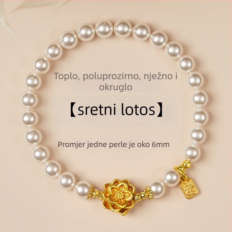 Perlna narukvica Crystal Wing — ručna izrada perlica, unisex stil, modni dodatak za ruku