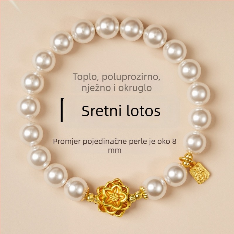 Perlna narukvica Crystal Wing — ručna izrada perlica, unisex stil, modni dodatak za ruku