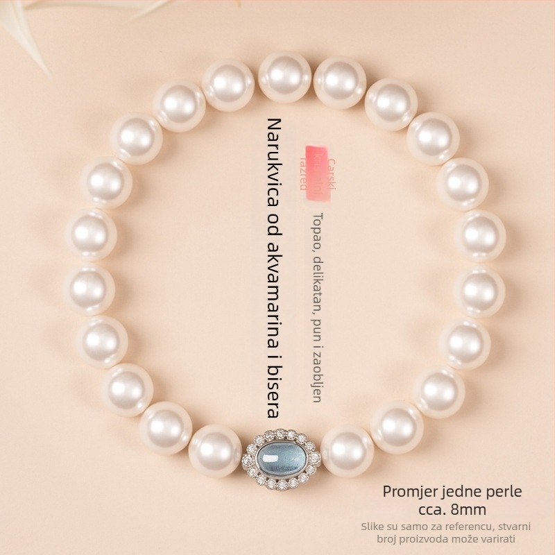 Perlna narukvica Crystal Wing — ručna izrada perlica, unisex stil, modni dodatak za ruku