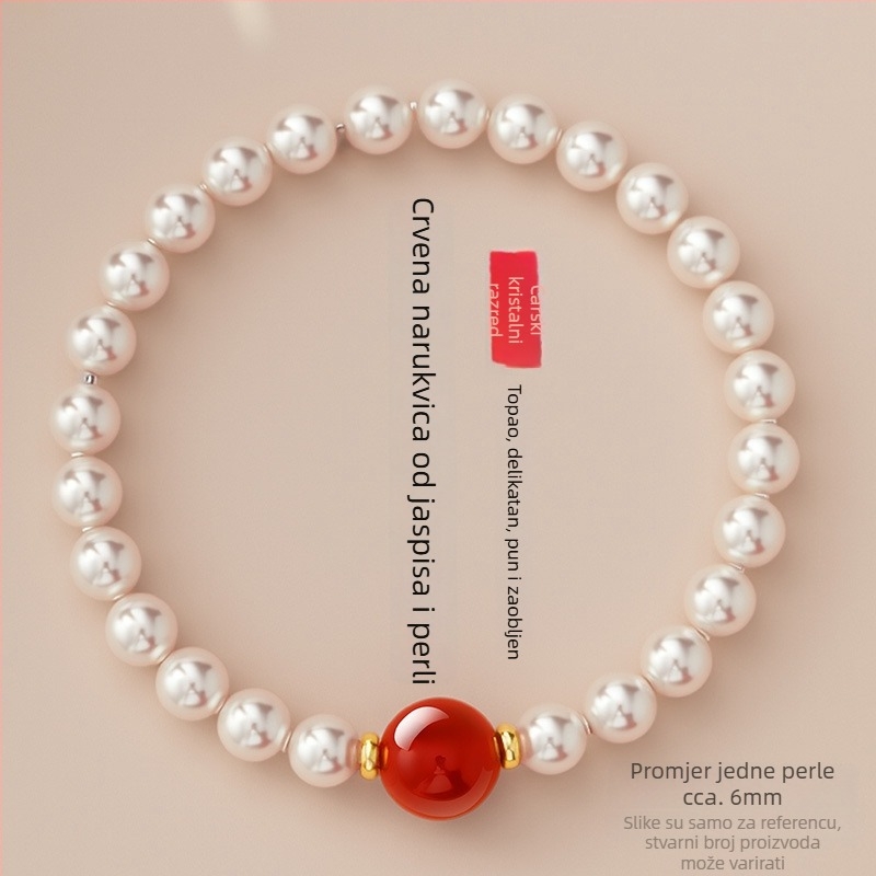 Perlna narukvica Crystal Wing — ručna izrada perlica, unisex stil, modni dodatak za ruku