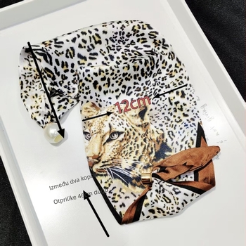 Vuneni kvadratni šal s magnetskim zatvaračem i perlenskim detaljem, francuski stil lagani luksuz za vrat i dekolte, svestran dodatak, ljeto 2025