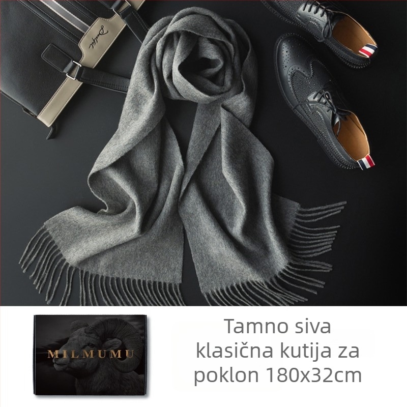 Šal od 100% vune, glatko pleteno, topao, zima