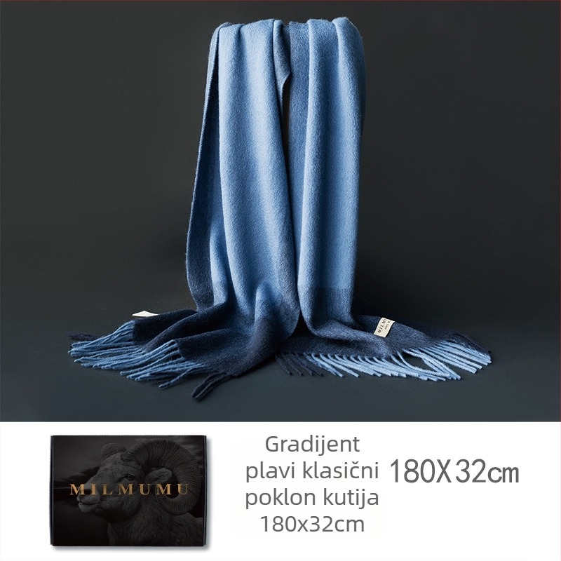 Šal od 100% vune, glatko pleteno, topao, zima