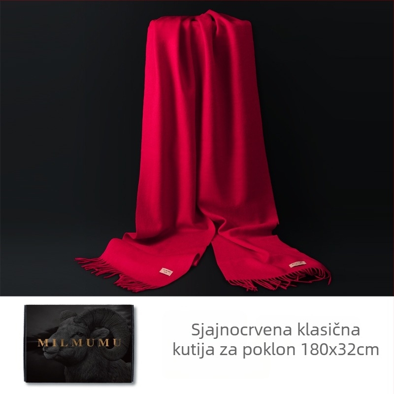 Šal od 100% vune, glatko pleteno, topao, zima