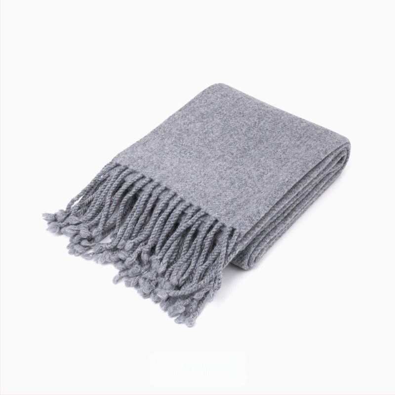 Delicate 100% vuna šal s tasselima, warp pleteni, za žene, zima