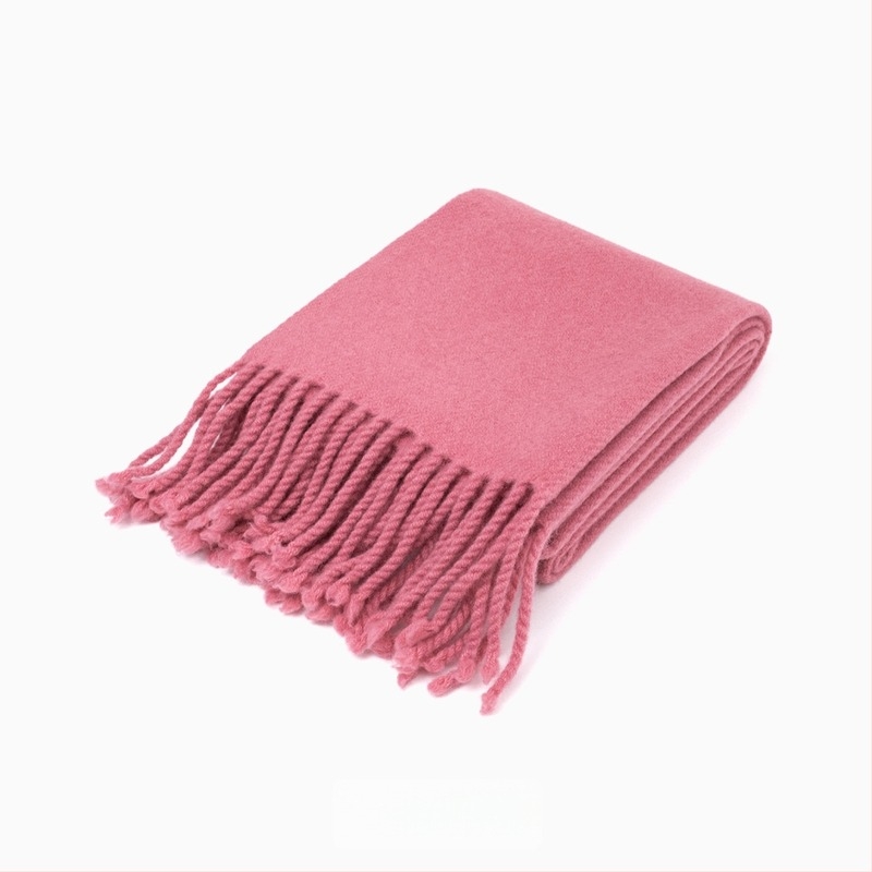 Delicate 100% vuna šal s tasselima, warp pleteni, za žene, zima