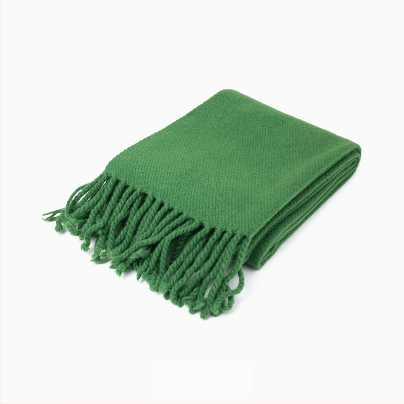 Delicate 100% vuna šal s tasselima, warp pleteni, za žene, zima