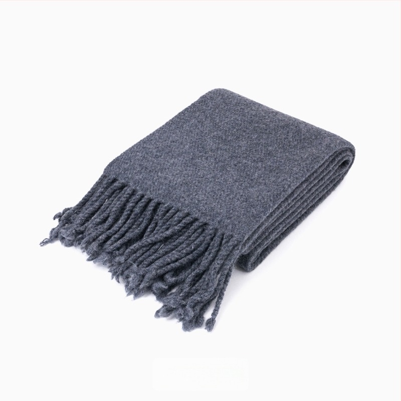 Delicate 100% vuna šal s tasselima, warp pleteni, za žene, zima